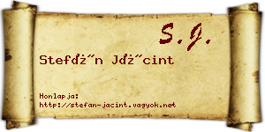 Stefán Jácint névjegykártya